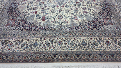 Hand-Knotted 4 La Persian Nain Rug - 10'3"x14'1"