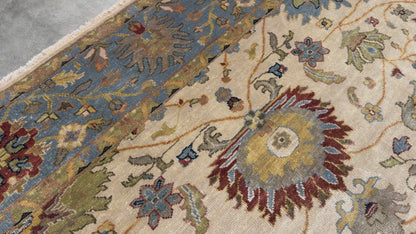 8’x9’10” Hand-Knotted Wool IndoMahal Area Rug