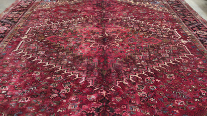 Hand-Knotted Persian Heriz Rug - 10’3”x13’3”