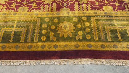 8’1”x9’10” Hand-Knotted Wool Tibetian Area Rug