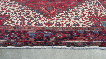 Hand-Knotted Persian Heriz Rug - 7’3”x10’3”