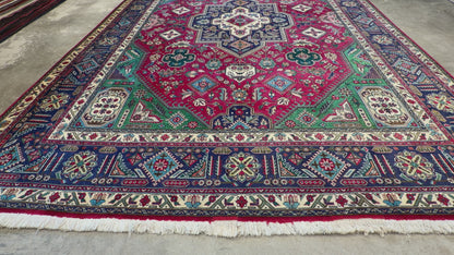 9’11”x13’ Hand-Knotted Persian Tabriz Area Rug