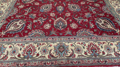 Hand-Knotted Persian Tabriz Rug - 9’9”x13’4”