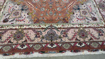 Hand-Knotted 60 Raj Persian Tabriz Rug - Signed Alizadeh - 9’7”x13’4”