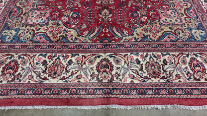 Hand-Knotted Persian Sarouk Rug - 10’8”x14’6”