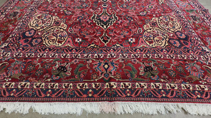 Antique Hand-Knotted Persian Bakhtiari Rug - 10’6”x14’7”