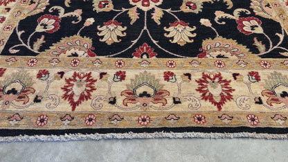 Hand-Knotted Peshawar Rug - 7’7”x10’6”