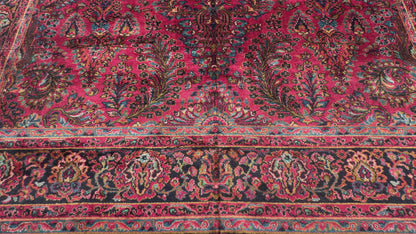 Hand-Knotted Persian Karastan Sarouk Rug - 9’x18’
