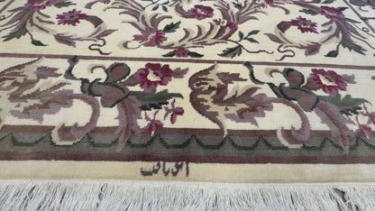 Hand-Knotted Floral Rug - Signed - 8’x10’