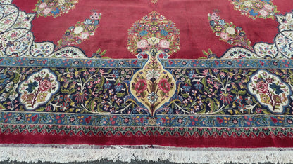 12’10x18’6” Hand-Knotted Persian Tabriz Rug - Signed Torabi