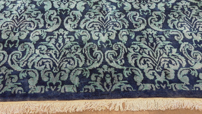 7’11”x9’9” Hand-Knotted Wool Contemporary Area Rug