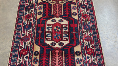 Hand-Knotted Nahavand Runner - 3’2”x10’5”