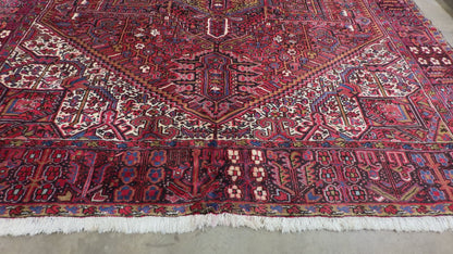 Hand-Knotted Persian Heriz Rug - 10’2”x12’11”