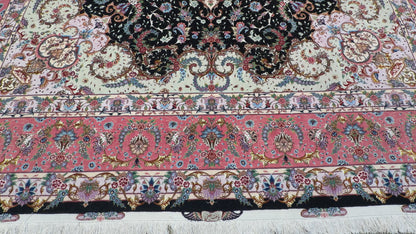 Hand-Knotted 70 Raj Persian Tabriz Rug - Signed Faizi - 9’10”x13’4”
