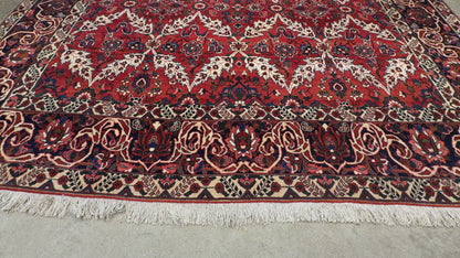 10’5”x14’ Hand-Knotted Persian Bakhtiari Saman Area Rug