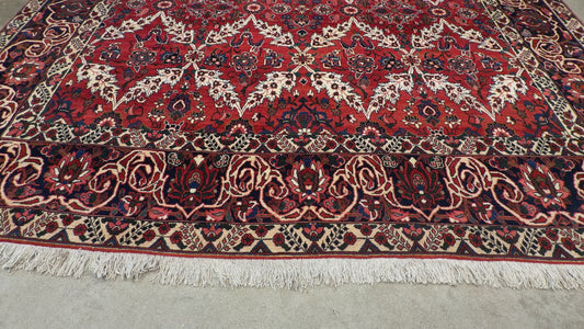 10’5”x14’ Hand-Knotted Persian Bakhtiari Saman Area Rug