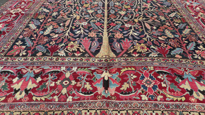Hand-Knotted Antique Persian Heriz Rug - 12’6”x22’6”