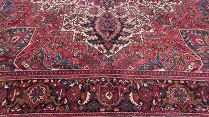 Hand-Knotted Persian Heriz Rug - 11’3”x15’8”