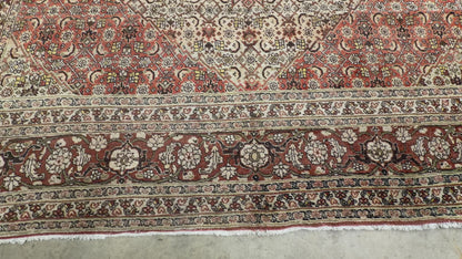 Antique Hand-Knotted Persian Tabriz Rug - 9’9”x12’10”