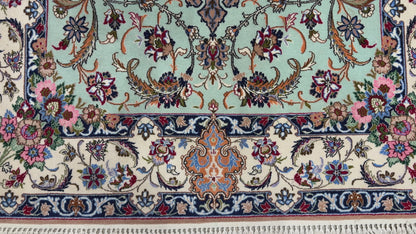 Hand-Knotted Persian Isfahan Rug - 3’7”x5’4”