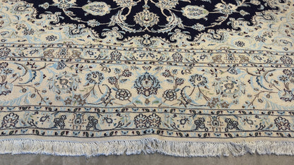Hand-Knotted Persian Nain Rug - 10’x13’1”