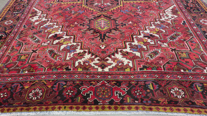 Hand-Knotted Persian Heriz Rug - 10’x13’