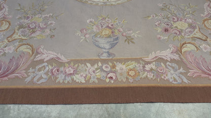 Antique Flatweave Aubusson Rug - 8’x10’