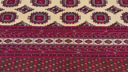 Hand-Knotted Persian Turkaman Rug - 7'x10'