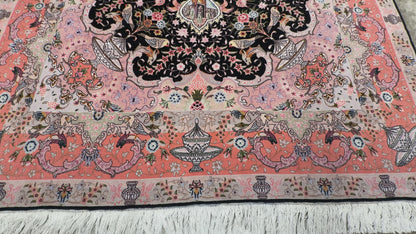 Hand-Knotted 60 Raj Persian Tabriz Rug - 6’8”x10’3”
