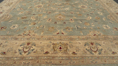 Hand-Knotted Oushak Rug - 13’x17’9”
