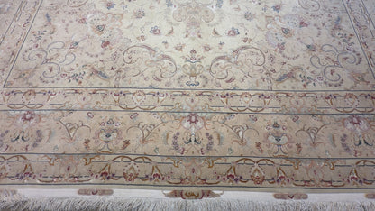 Hand-Knotted 60 Raj Persian Tabriz Rug - Signed - 9’10”x13’2”